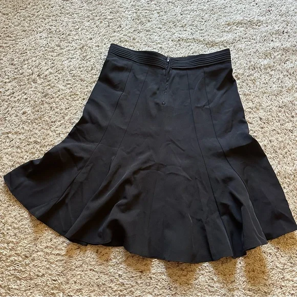 Orsay Skirt Womens Black Fluted Hem Flare Flutter Fit Flare Size Large - Picture 5 of 5